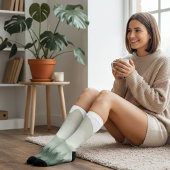 Chaussette Artistic Mountain Meadow and Grass Landscape Socks