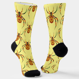 Chaussette Artsy Spider Déplaisant Art Chaussettes amusantes