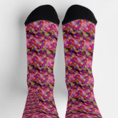 Chaussette artwork indigo et violet (Haut)