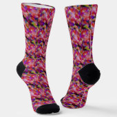 Chaussette artwork indigo et violet (Angulaire)