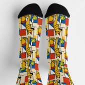 Chaussette Asseyez-vous. Reste. Art Moderne. (Haut)