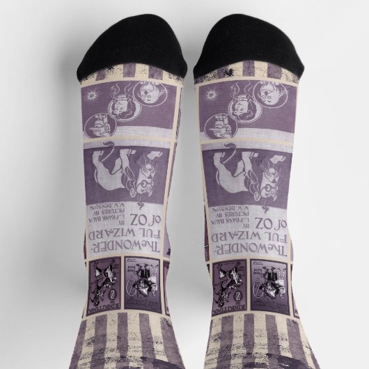 Chaussette Assistant de Patchwork violet Oz (Haut)