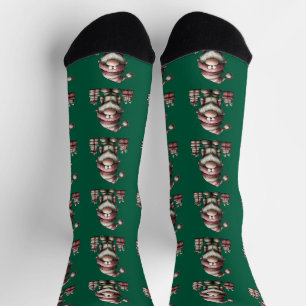 Chaussette Assistant du Père Noël de Noël