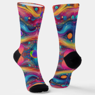 Chaussette Astrologie planète espace galaxie univers