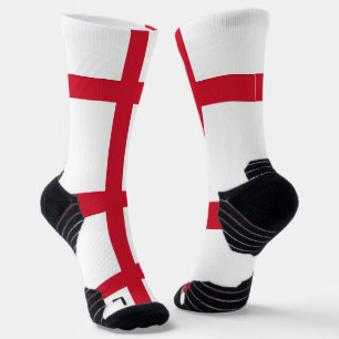 Chaussette Athletic Crew Sock avec drapeau d'Angleterre, Roya