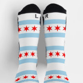 Chaussette Athletic Crew Sock avec drapeau de Chicago, États- (Haut)