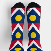 Chaussette Athletic Crew Sock avec drapeau de Denver City, Ét (Haut)