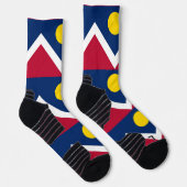 Chaussette Athletic Crew Sock avec drapeau de Denver City, Ét (Droite)