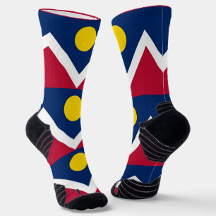Chaussette Athletic Crew Sock avec drapeau de Denver City, Ét