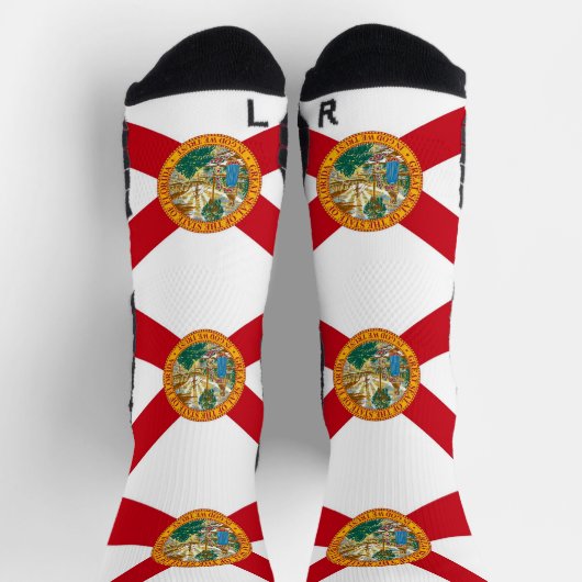 Chaussette Athletic Crew Sock avec drapeau de Floride, États- (Haut)