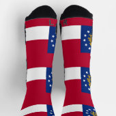 Chaussette Athletic Crew Sock avec drapeau de Géorgie, États- (Haut)