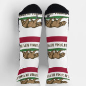 Chaussette Athletic Crew Sock avec drapeau de la Californie, (Haut)