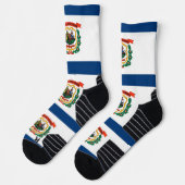 Chaussette Athletic Crew Sock avec drapeau de la Virginie-Occ (Gauche)