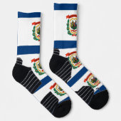 Chaussette Athletic Crew Sock avec drapeau de la Virginie-Occ (Droite)