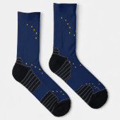 Chaussette Athletic Crew Sock avec drapeau de l'Alaska, États (Droite)