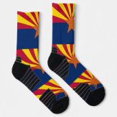 Chaussette Athletic Crew Sock avec drapeau de l'Arizona, État (Droite)