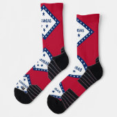 Chaussette Athletic Crew Sock avec drapeau de l'Arkansas, Éta (Gauche)