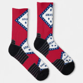 Chaussette Athletic Crew Sock avec drapeau de l'Arkansas, Éta (Droite)