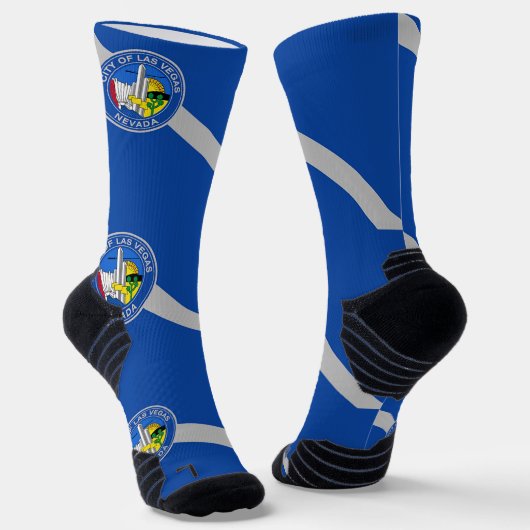 Chaussette Athletic Crew Sock avec drapeau de Las Vegas (Angulaire)