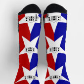 Chaussette Athletic Crew Sock avec drapeau de San Antonio, Ét (Haut)