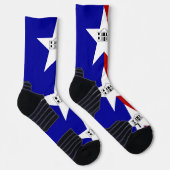 Chaussette Athletic Crew Sock avec drapeau de San Antonio, Ét (Droite)