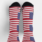 Chaussette Athletic Crew Sock avec drapeau des États-Unis (Haut)