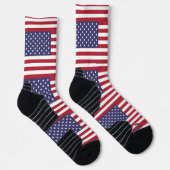 Chaussette Athletic Crew Sock avec drapeau des États-Unis (Droite)
