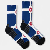 Chaussette Athletic Crew Sock avec drapeau d'Indianapolis, Ét (Droite)