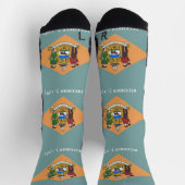 Chaussette Athletic Crew Sock avec drapeau du Delaware, États (Haut)