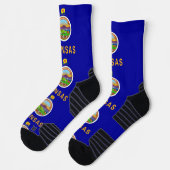 Chaussette Athletic Crew Sock avec drapeau du Kansas, États-U (Gauche)