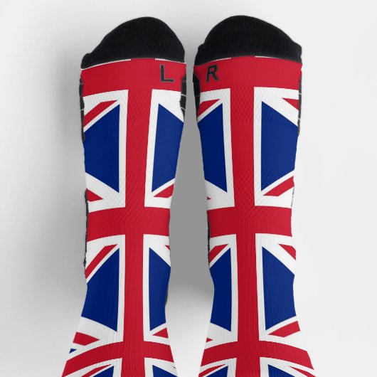 Chaussette Athletic Crew Sock avec drapeau du Royaume-Uni (Haut)