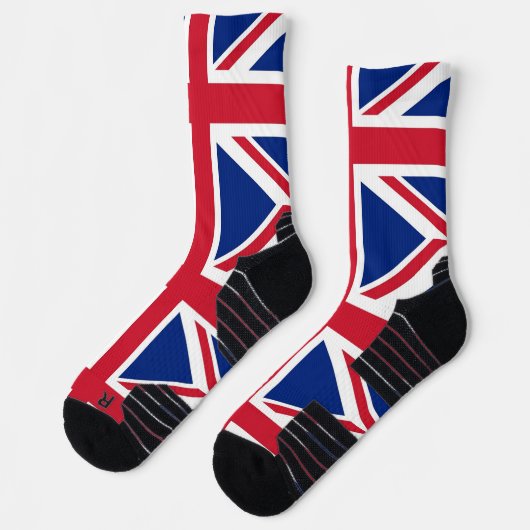 Chaussette Athletic Crew Sock avec drapeau du Royaume-Uni (Gauche)