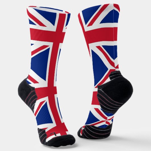Chaussette Athletic Crew Sock avec drapeau du Royaume-Uni (Angulaire)