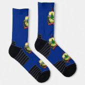 Chaussette Athletic Crew Sock avec drapeau du Vermont, États- (Droite)