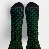 Chaussette Athletic Crew Sock Black Green Classic Design (Haut)