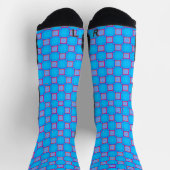 Chaussette Athletic Crew Sock Bleu clair Design classique (Haut)