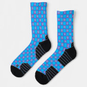 Chaussette Athletic Crew Sock Bleu clair Design classique (Gauche)