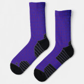 Chaussette Athletic Crew Sock Bleu pourpre Conception classiq (Gauche)