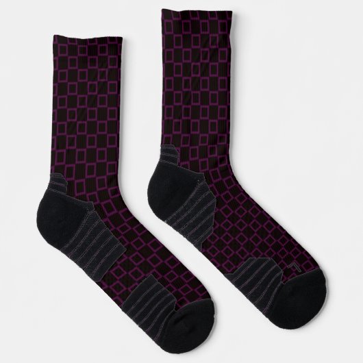 Chaussette Athletic Crew Sock violet violet noir classique (Droite)