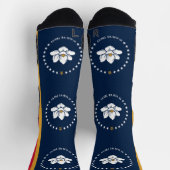 Chaussette Athletic Crew Sock with flag of Mississippi, USA (Haut)