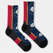 Chaussette Athletic Crew Sock with flag of Mississippi, USA (Droite)