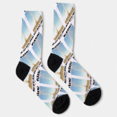 Chaussette Attention! Dust Devil dans l'Humour de météorologi (Droite)