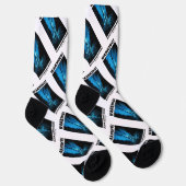 Chaussette Attention! Fumeur noir Vent dans la mer (Droite)