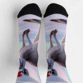 Chaussette Australian Christmas Kangaroo – Santa Hat Holiday (Haut)