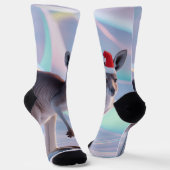 Chaussette Australian Christmas Kangaroo – Santa Hat Holiday (Angulaire)