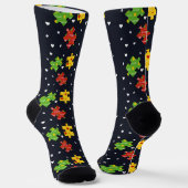 Chaussette Autism Awareness Swag Pattern (Angulaire)
