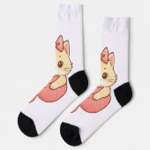 Chaussette Autocollant de chat sirène mignon (Gauche)