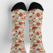 Chaussette Automne Citrouille Floral (Haut)