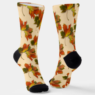 Chaussette Automne Feuille d'or