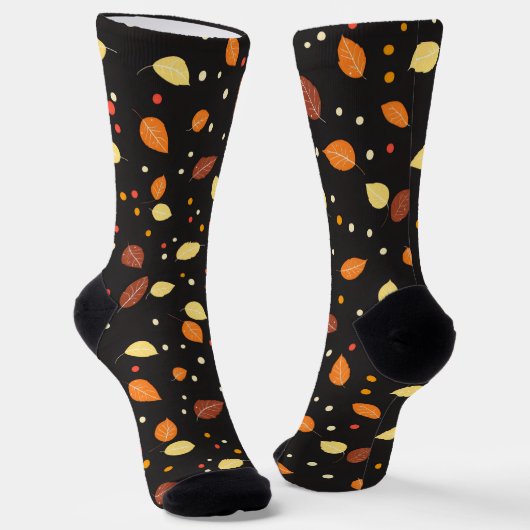 Chaussette Automne Feuilles Automne Motif (Angulaire)